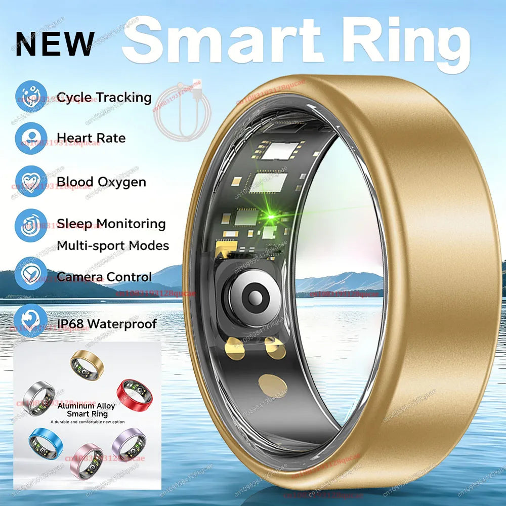 2026 Upgraded Smart Ring - Real-Time Health Tracker Ring, Heart Rate, Blood Pressure, Blood Oxygen, Steps, Exercise and Fitness, Sleep, Multiple Scenarios, Activity Tracker Rings,  Ideal Thanksgiving/Valentine'S Day/Christmas