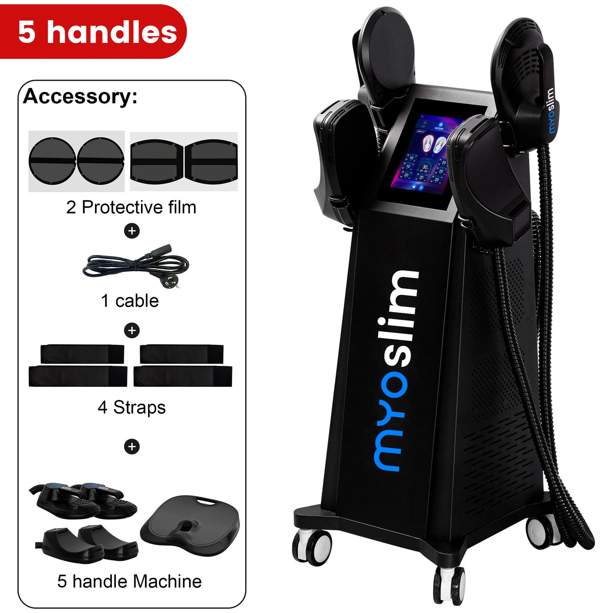 EMS Body Sculpting Machine MYOslim Muscle Building Fat Burning Abdominal Sculpting 15T 6500W Weight Lose Machine
