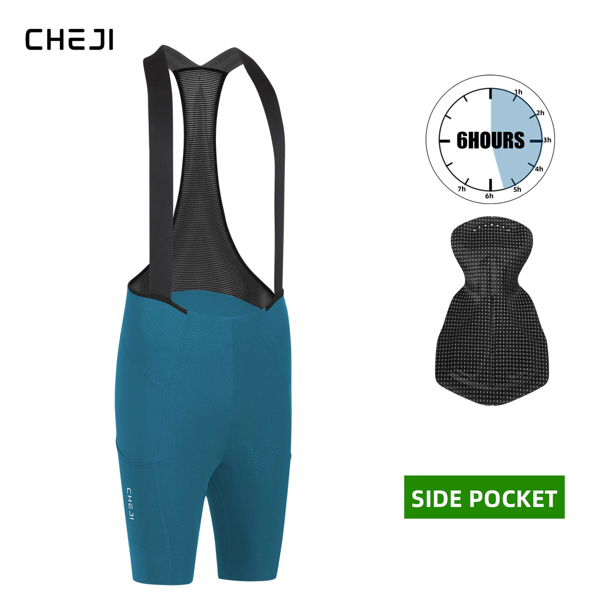 Cheji Men's Cycling Bib Shorts