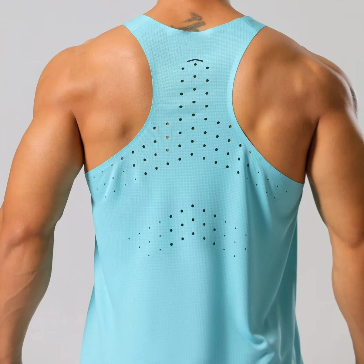 Mens Ultra-Light Quick-Dry Running Vest Summer Breathable Men Tops Marathon Athletics Fitness Gym Sport Training Workout Apparel