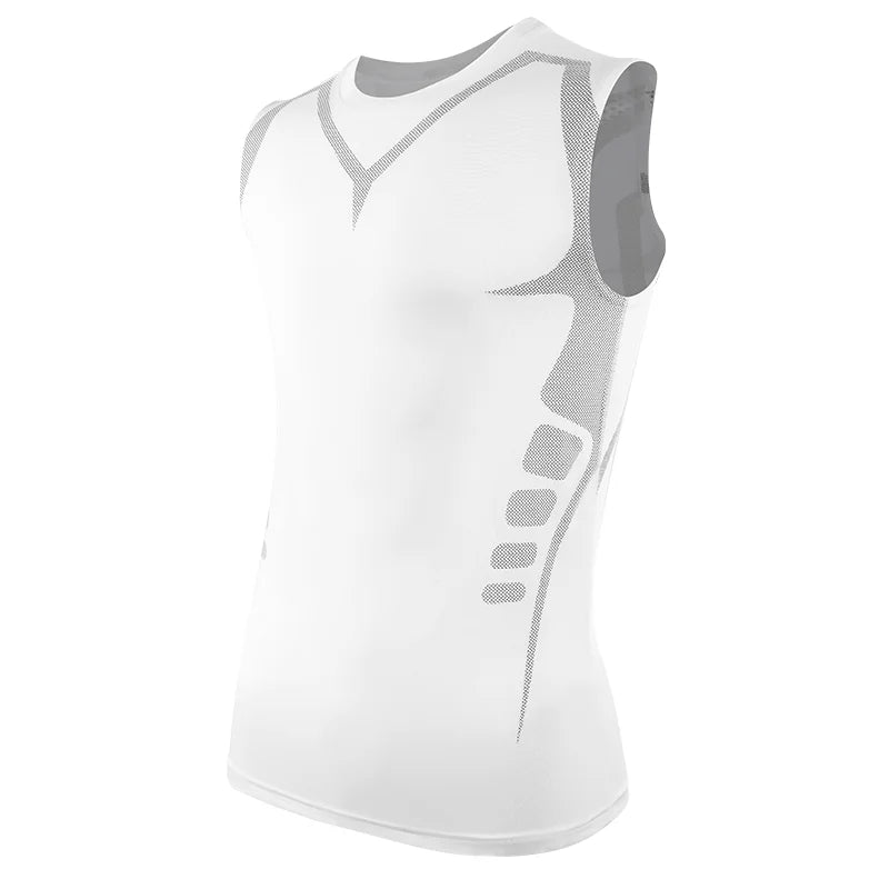 Men's Sleeveless Vest Running Sports Quick-drying Top Ice Silk T-shirt Basketball Training Fitness Clothes Summer Thin Tank Top