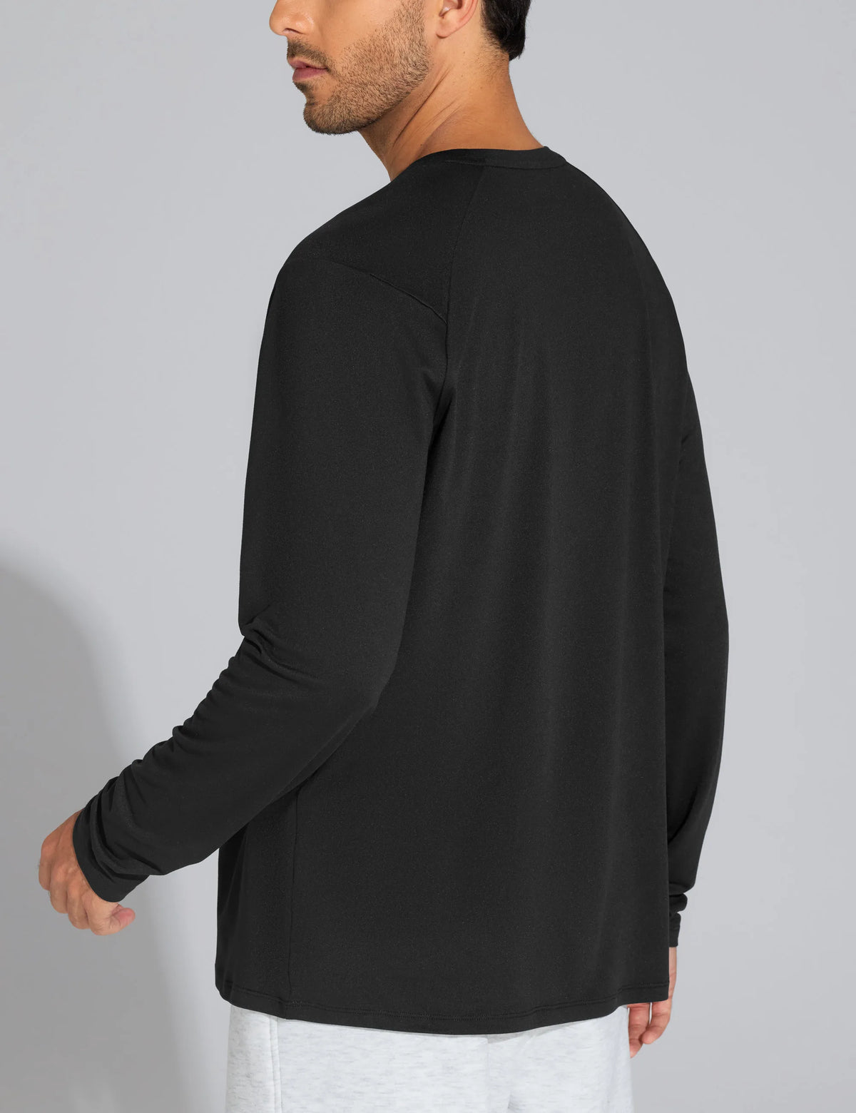 THE GYM PEOPLE Men's Long Sleeve Soft Workout Shirts UPF 50+ Fall Lightweight Athletic Pullover Tops for Hiking Running