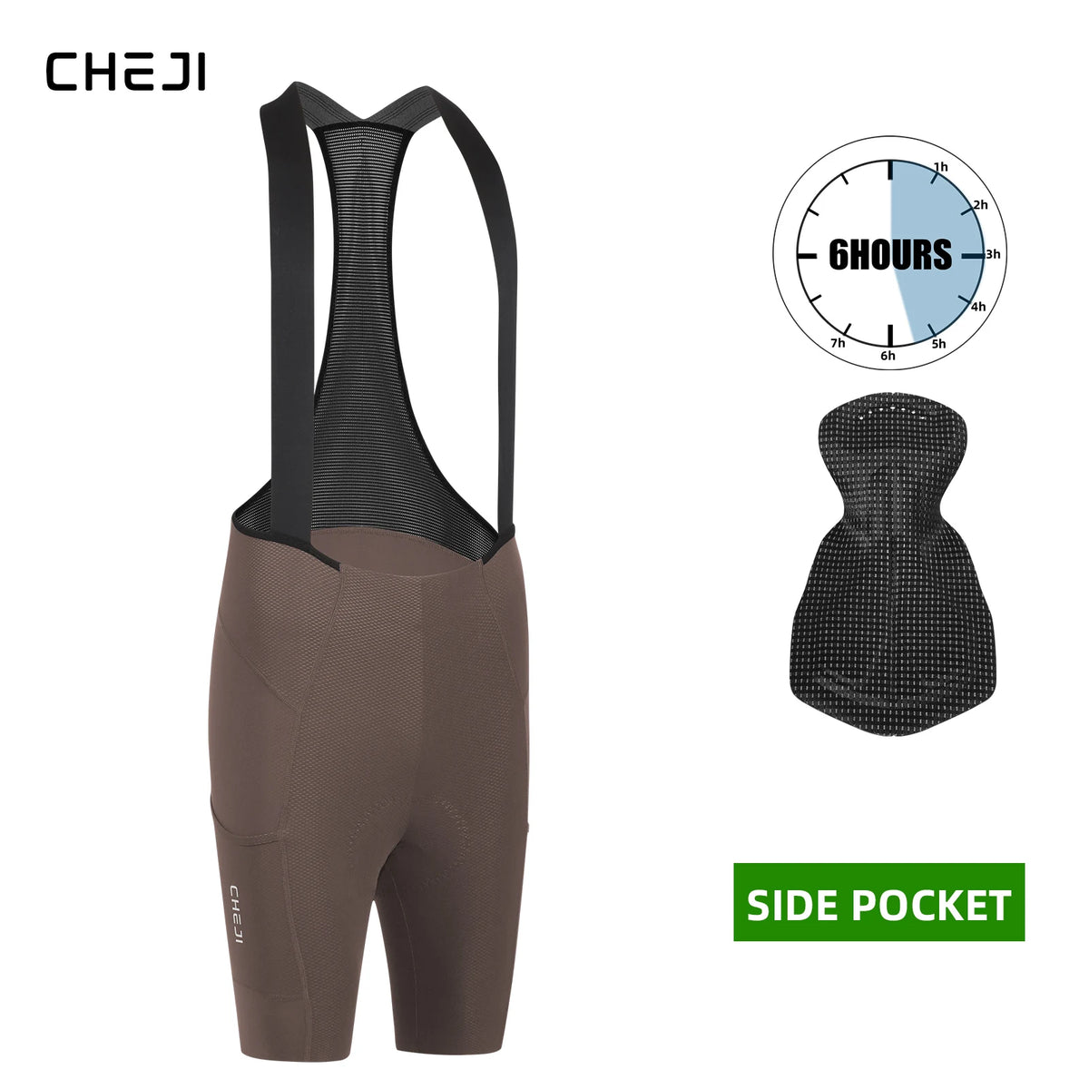 Cheji Men's Cycling Bib Shorts