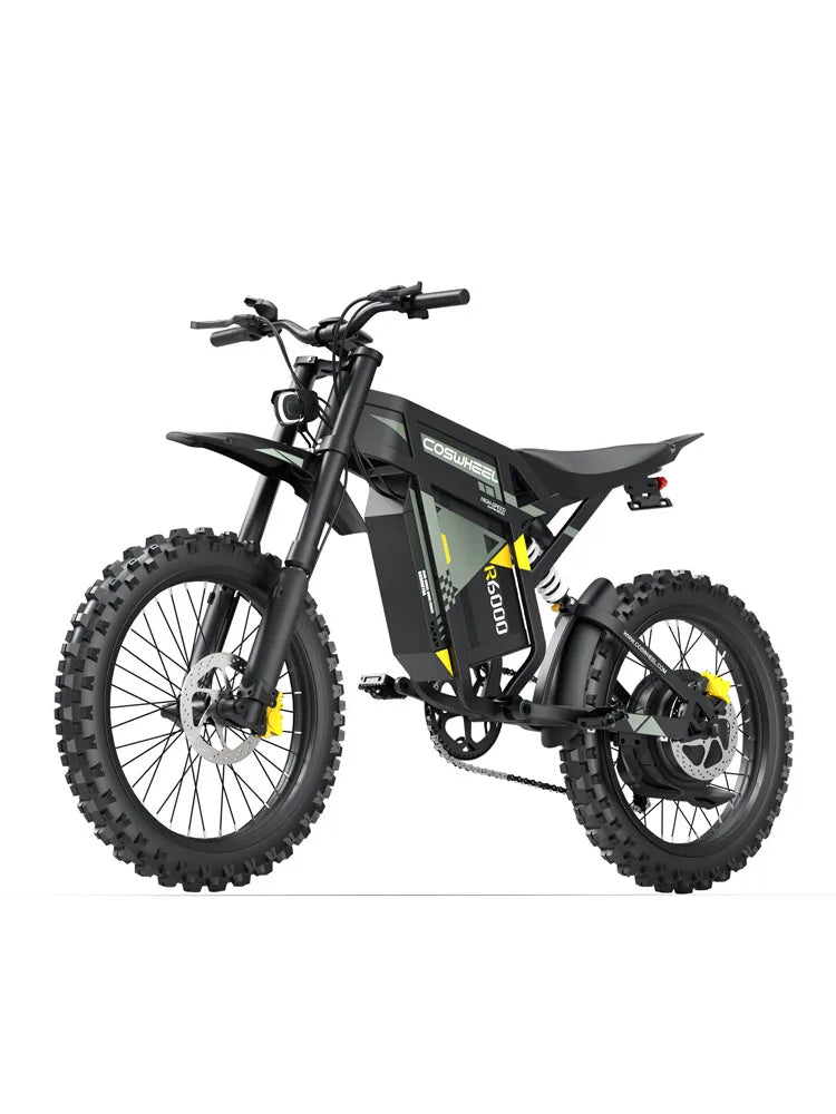 COSWHEEL R6000 Adults Electric Bike 7000W  Brushless Gearless Motors 60V30AH Lithium Battery Speed 88Kmh Adult Off Road Ebike