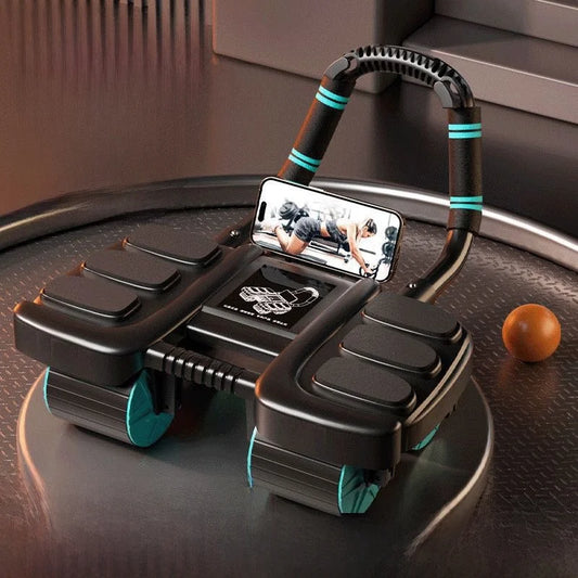 Automatic Rebound Abdominal Wheel 4 Wheels Home Fitness Core Trainer Abdominal Exercise Equipment Professional Fitness